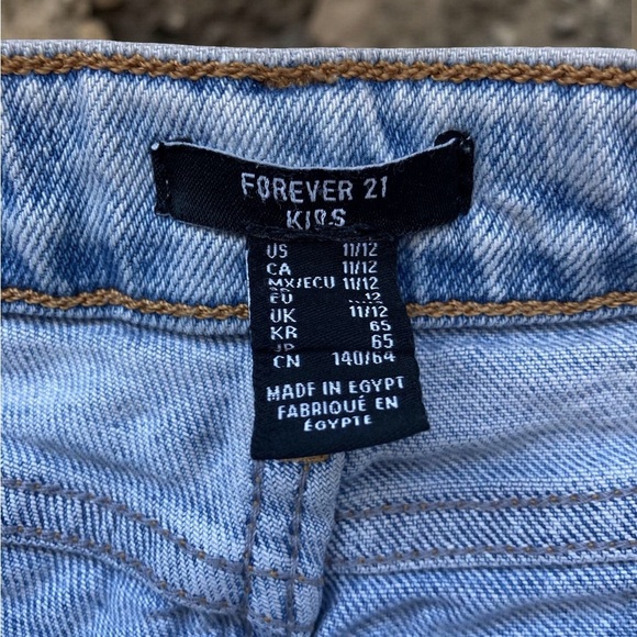 Girls Size 12 Jeans Bundle Forever 21 Kids & Wonder Nation Distressed Classic - Picture 8 of 11